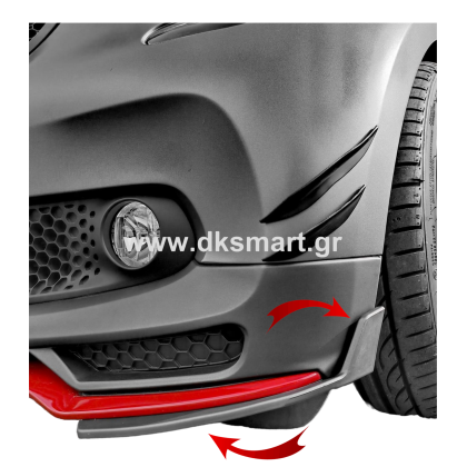 SMART 453 LIP SPOILER ΣΕΤ 2 ΤΕΜΑΧΙΑ ΠΛΑΣΤΙΚΑ